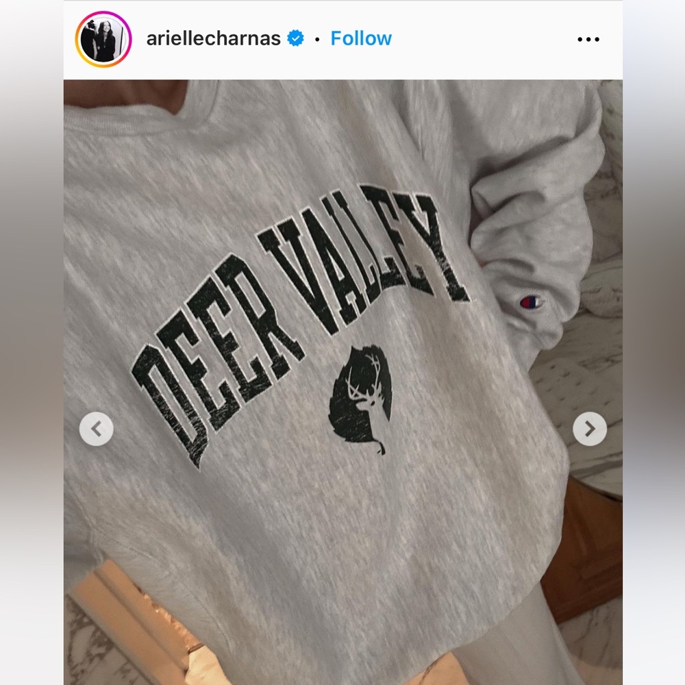 Deer Valley Resort Champion Sweatshirt, Small